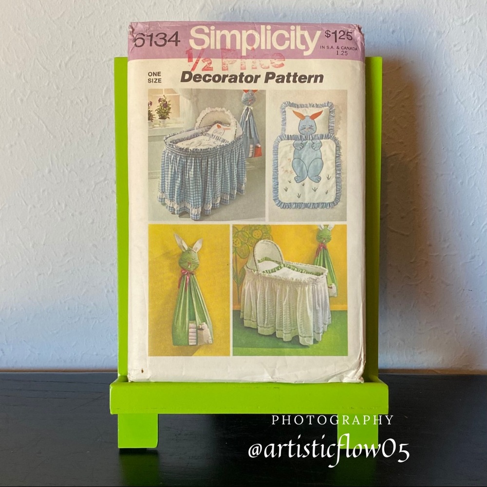 NEW! Vintage Simplicity 6134 Baby Decor Patterns